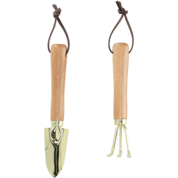 Gold-plated Mini Tools - Trowel & Hand Fork