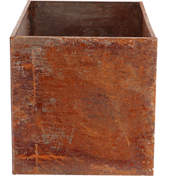 Esschert Design Rectangular Corten Steel Planter  - 60x40x40 cm