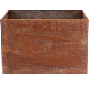 Esschert Design Rectangular Corten Steel Planter  - 60x40x40 cm