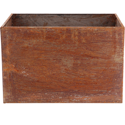 Esschert Design Rectangular Corten Steel Planter  - 60x40x40 cm