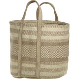 Chic Antique Jute Bag with Handle