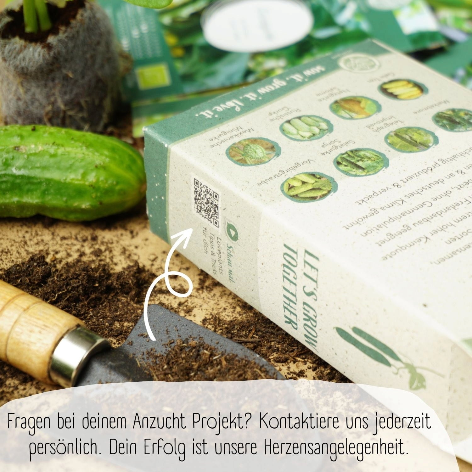 LOVEPLANTS Gurkafrön Set Ekologisk