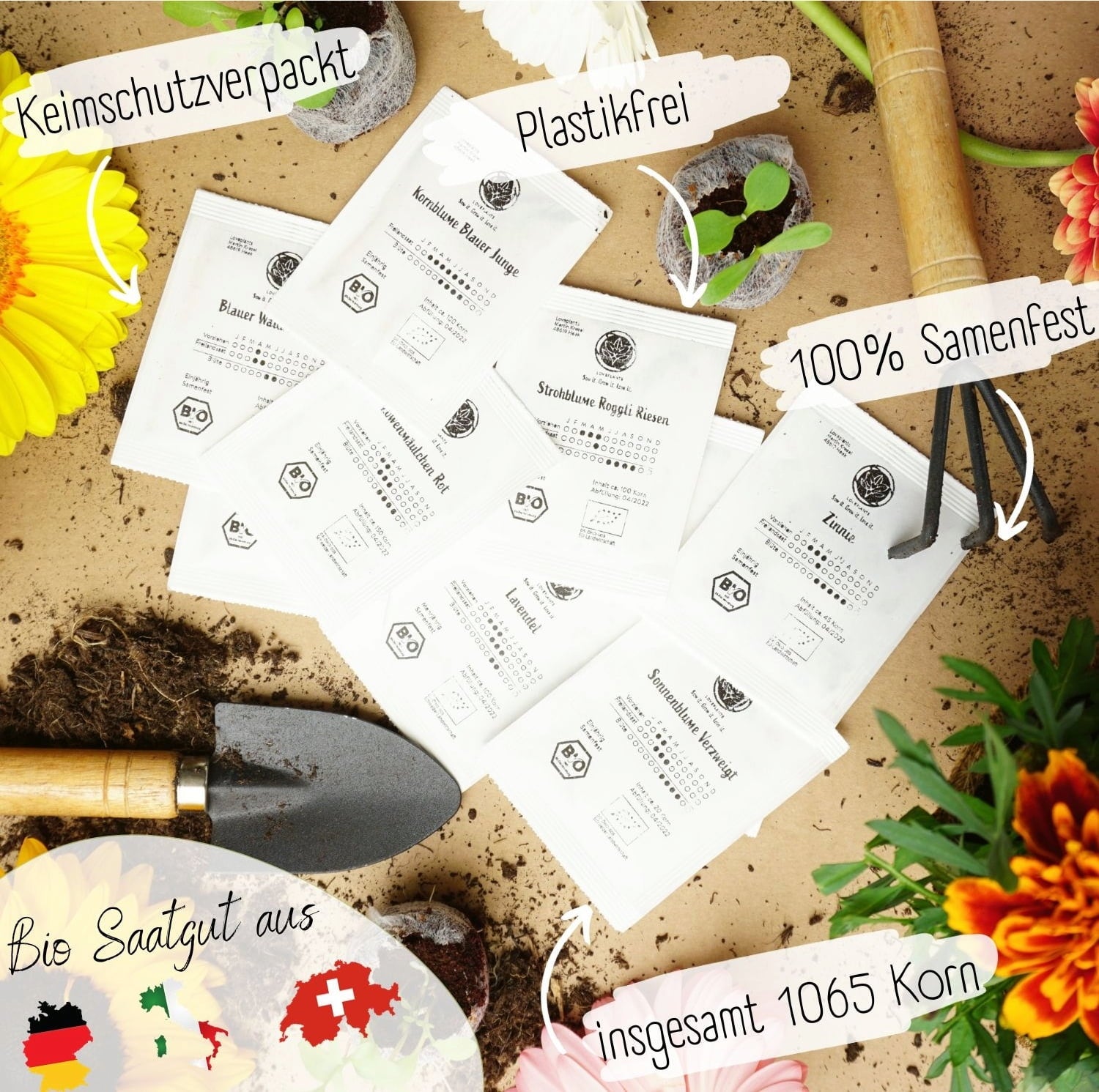 Loveplants Set bio semen rož za čebele