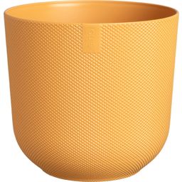 elho Jazz Round Flower Pot - 14cm - Amber Yellow
