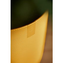 elho Jazz Round Flower Pot - 19cm - Amber Yellow