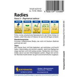 Kiepenkerl Radijs Saxa 3 - 1 Verpakking