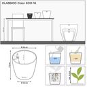Lechuza CLASSICO Color Planter - ECO 18