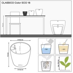 Lechuza CLASSICO Color Planter - ECO 18