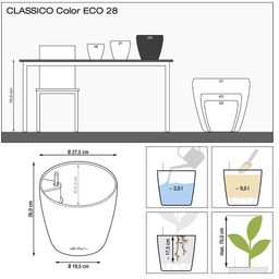 Lechuza CLASSICO Color Planter - ECO 28