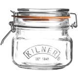 Kilner Fyrkantig Glasburk med Bygelsp&auml;nne