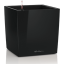 Lechuza Pflanzgefäß CUBE Premium 30 - Schwarz Hochglanz