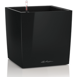 Lechuza Pflanzgefäß CUBE Premium 30 - Schwarz Hochglanz