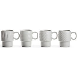 Coffee & More Espresso Cup - White - Set of 4 - 1 Set