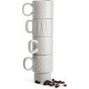 Coffee & More Espresso Cup - White - Set of 4 - 1 Set