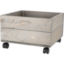 Esschert Design Planter Box with Rollers - Small (38.5 x 35.5 x 25 cm)