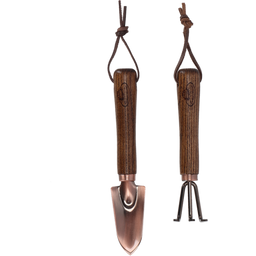 Esschert Design Copper-Plated Mini Tools Shovel/Rake - 1 Set