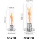 höfats SPIN 900 asztali tűz - Ezüst