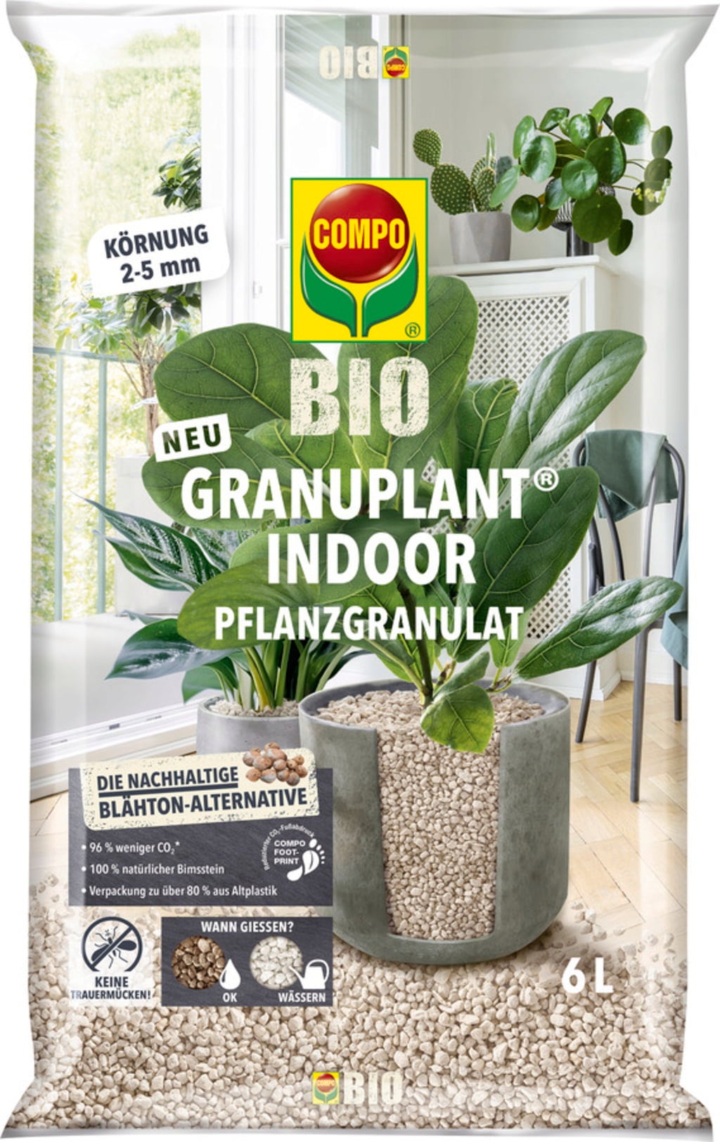Granuplant BIO - Granulés de Plantation INDOOR, 6 litres