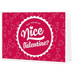 Nice Valentine! - Chèque-Cadeau à imprimer soi-même - Carte numérique 