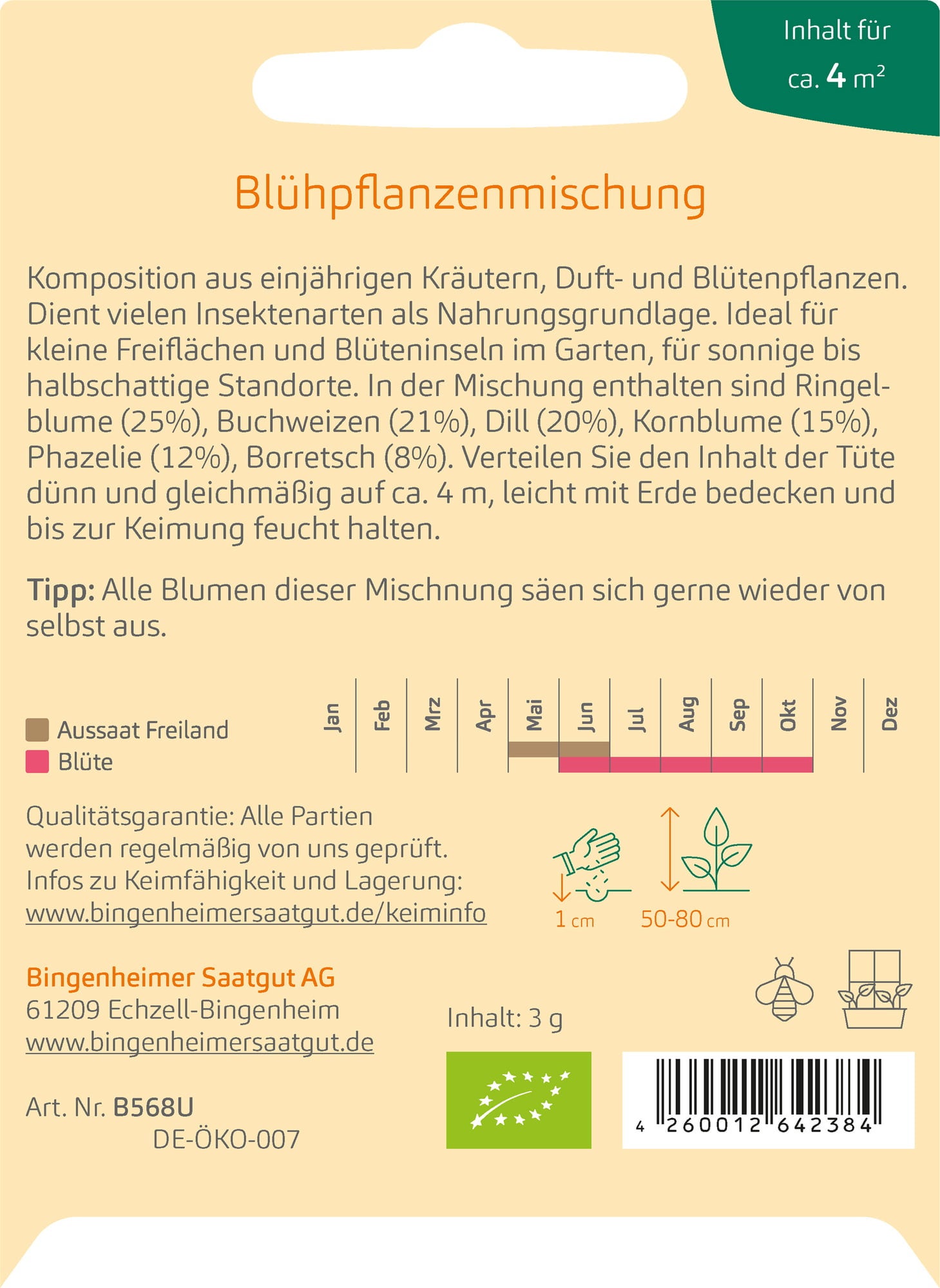 Bingenheimer Saatgut Blumenmischung 