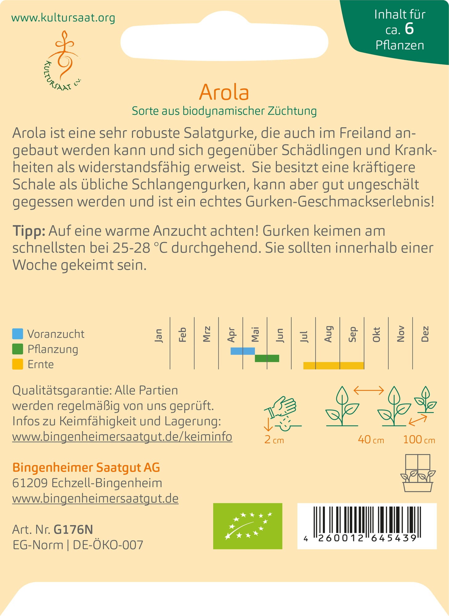 Bingenheimer Saatgut Kumara 