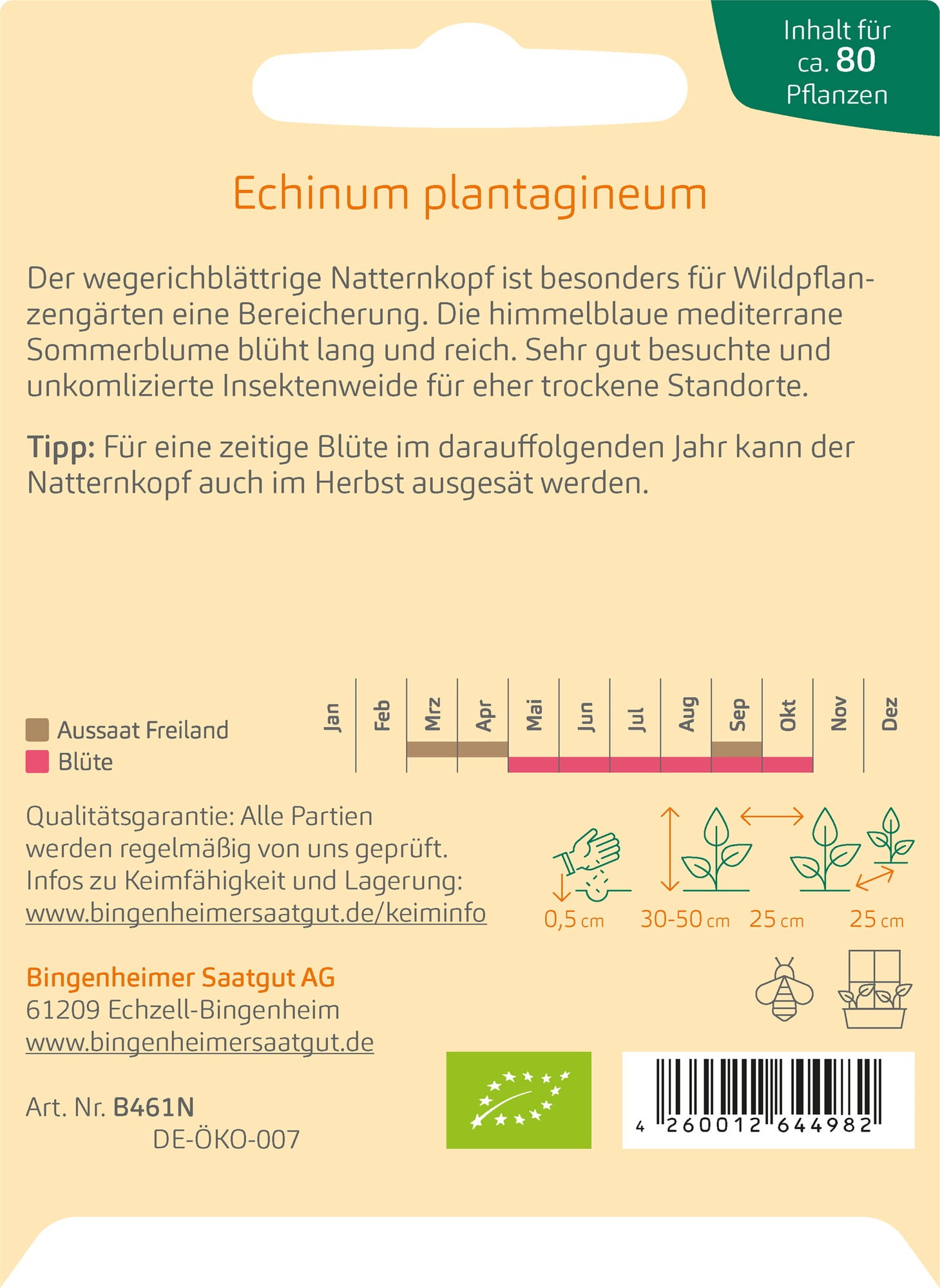 Bingenheimer Saatgut Natternkopf