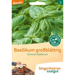 Bingenheimer Saatgut Basilico - A Foglie Larghe