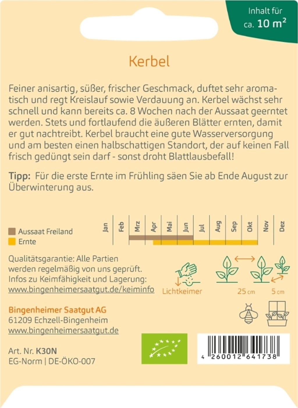 Bingenheimer Saatgut Cerfeuil