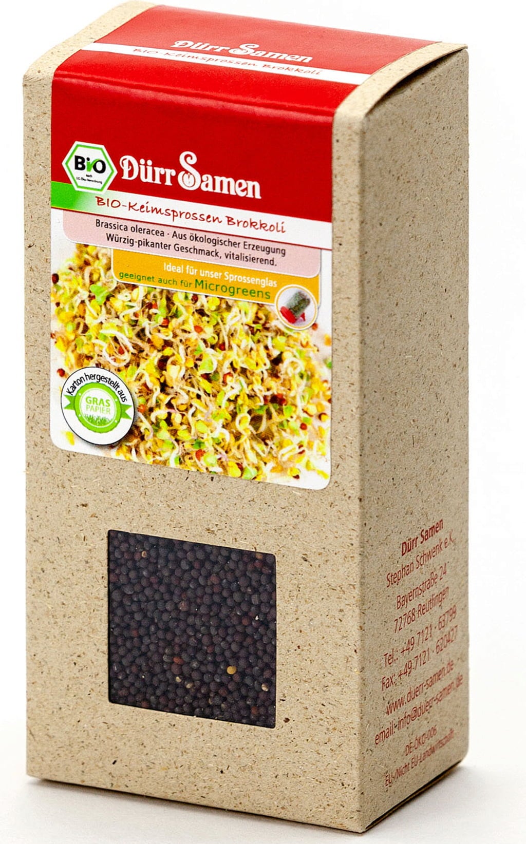 Dürr Samen Graines Germées BIO - Brocoli - 170 g