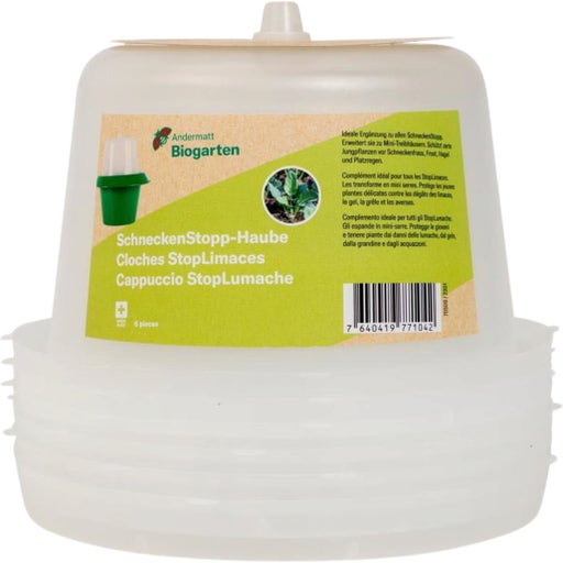 Andermatt Biogarten Couvercle Mini-Serre pour Stop Limace - 6 pièces