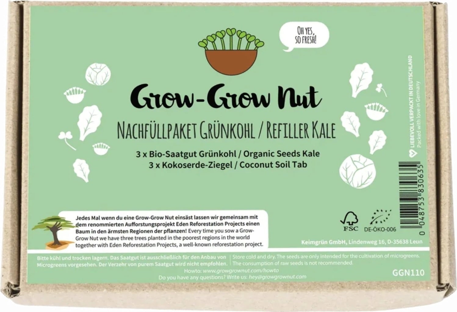 Grow-Grow Nut Microgreens Refill 