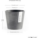 Ecopots Amsterdam Grijs - Ø 10,5 cm, hoogte 9,2 cm