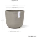 Ecopots Oslo Mini - Taupe - Ø 16 cm, height 13 cm