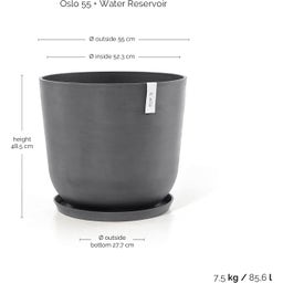 Ecopots Oslo Water Reservoir - Grey  - Ø 55 cm, height 47.90 cm