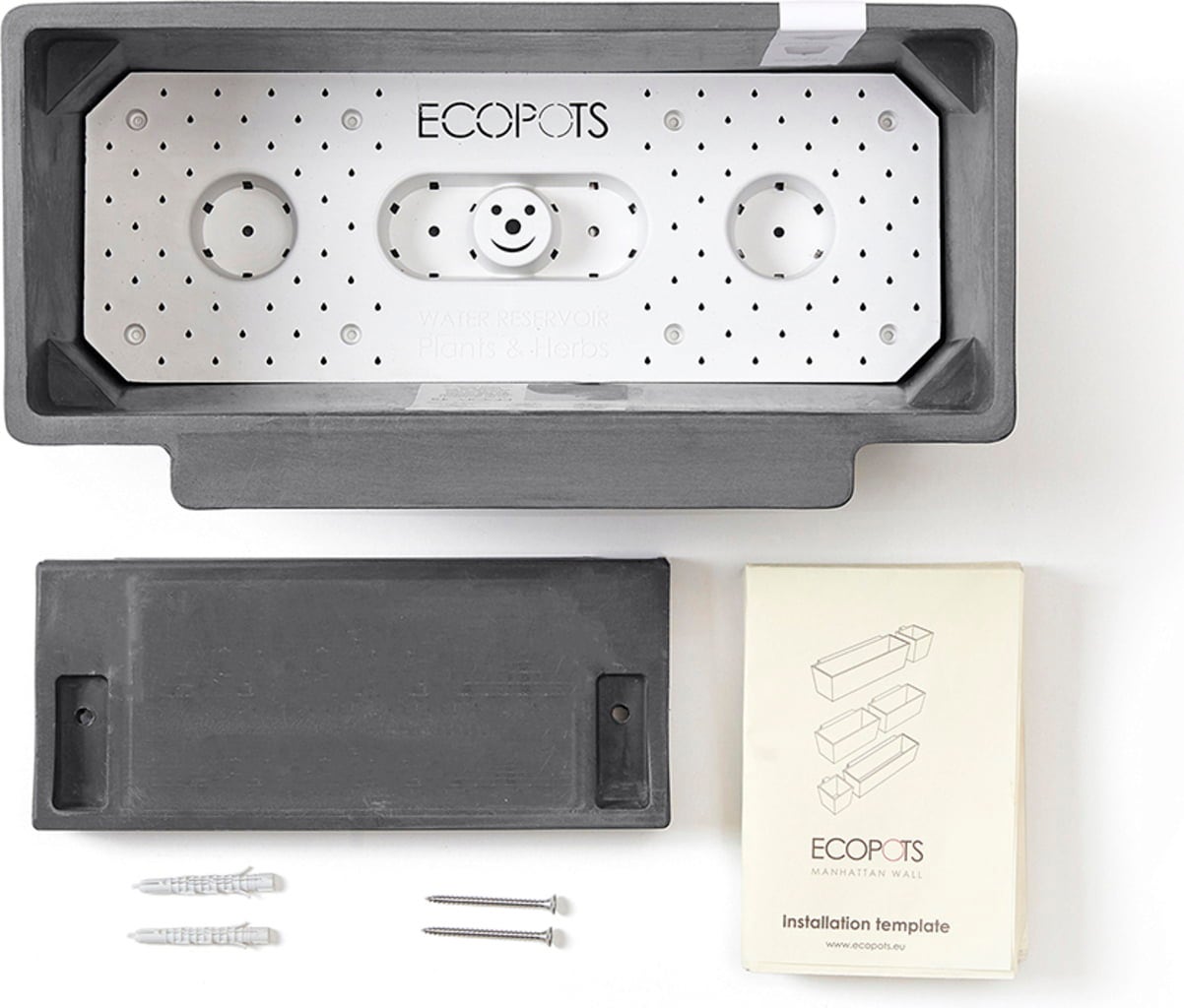 Ecopots Manhattan Wall M - Grey 