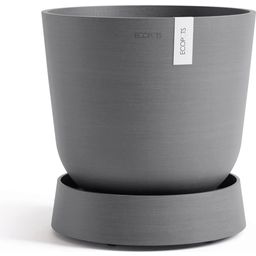 Ecopots Podmiska s kolieskami Oslo (sivá) - ∅ 28,90, výška 8,5 cm