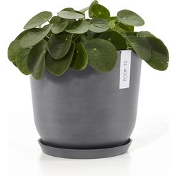 Ecopots Okrągła podstawka, szara - ∅ 21, wysokość 2,8 cm