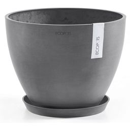 Ecopots Okrągła podstawka, szara - ∅ 21, wysokość 2,8 cm