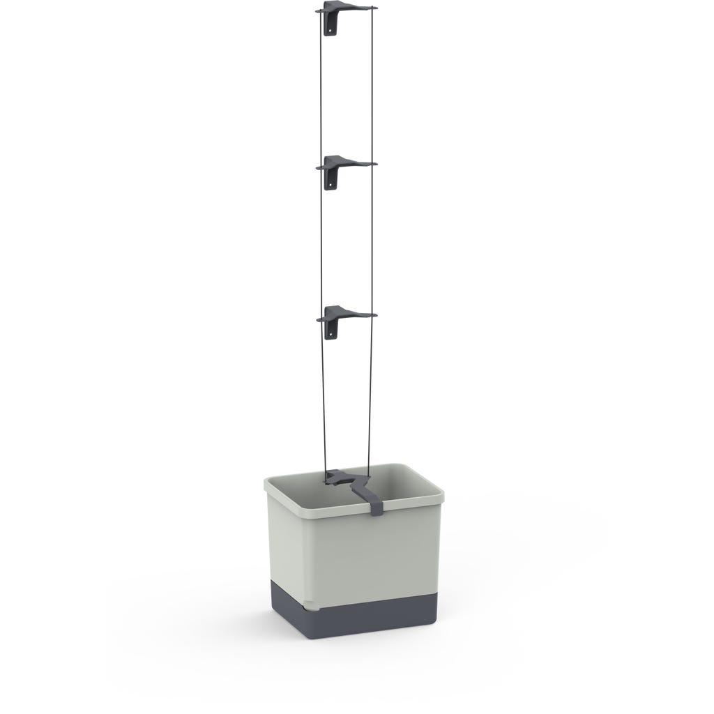 blumenkasten zinkblech Balkonkasten aus Zink – Pflanzgefäß mit Haken im Antik-Look main image 1