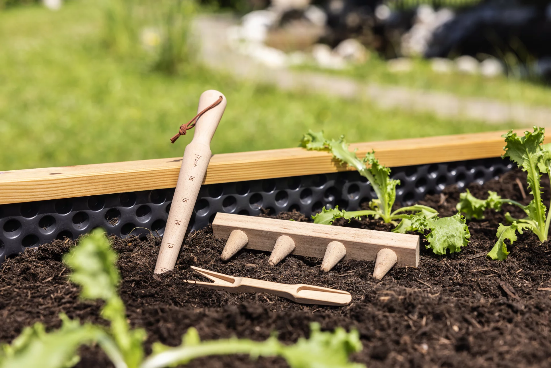 Windhager 3-Piece Plant Set - Wood 