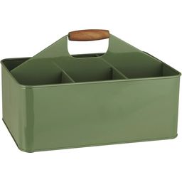 Kovinska škatla za shranjevanje s 6 predalčki - zelena