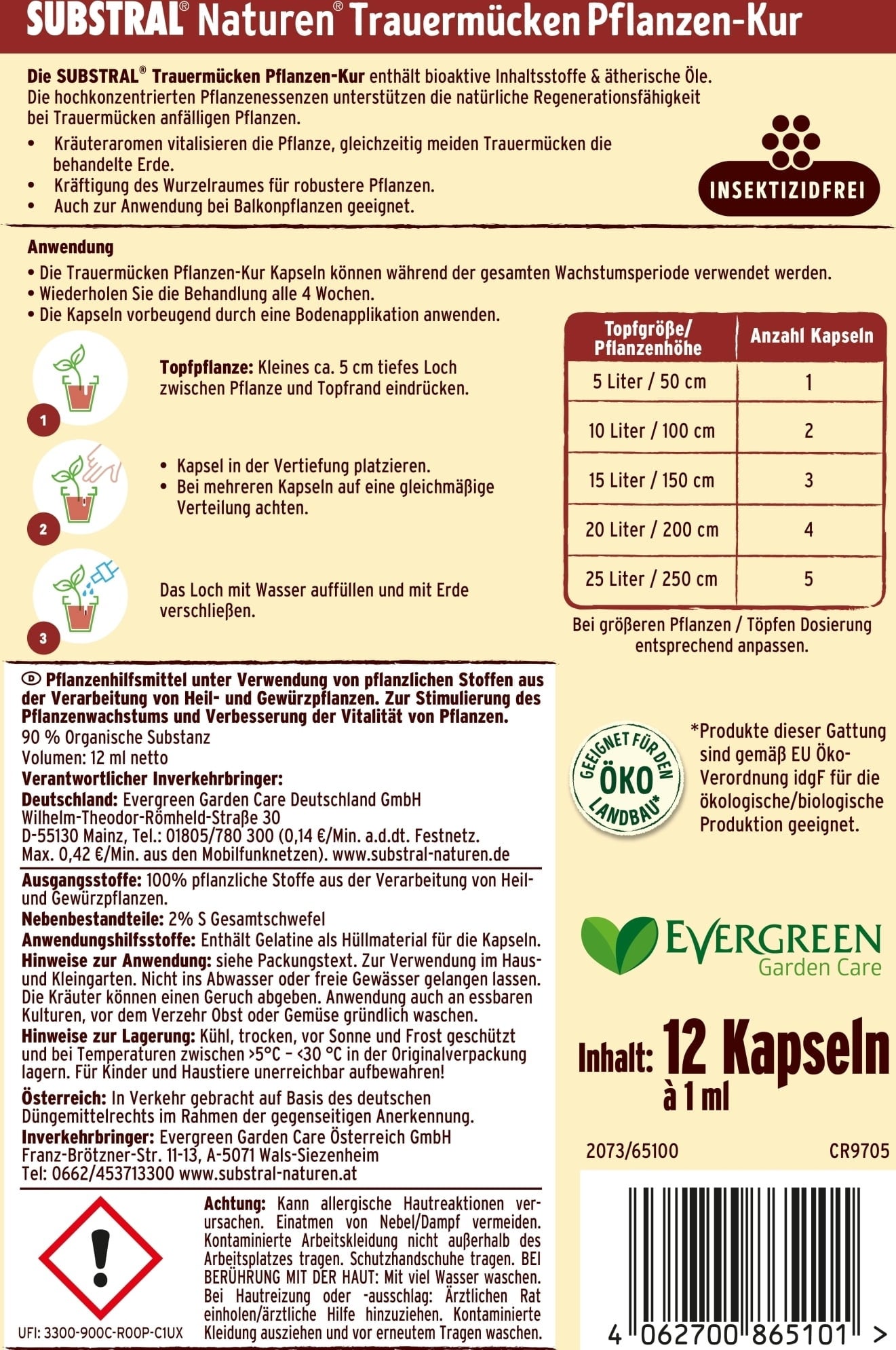 SUBSTRAL® Naturen® Trauermücken Pflanzenkur