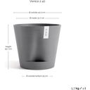 Ecopots Venice 2 - Grey  - Ø 40 cm, height 35 cm