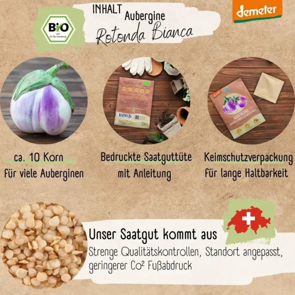 Loveplants Organic Aubergine 