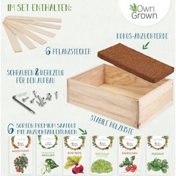 Own Grown Vegetable Grow Kit, Set of 6 - 1 Set