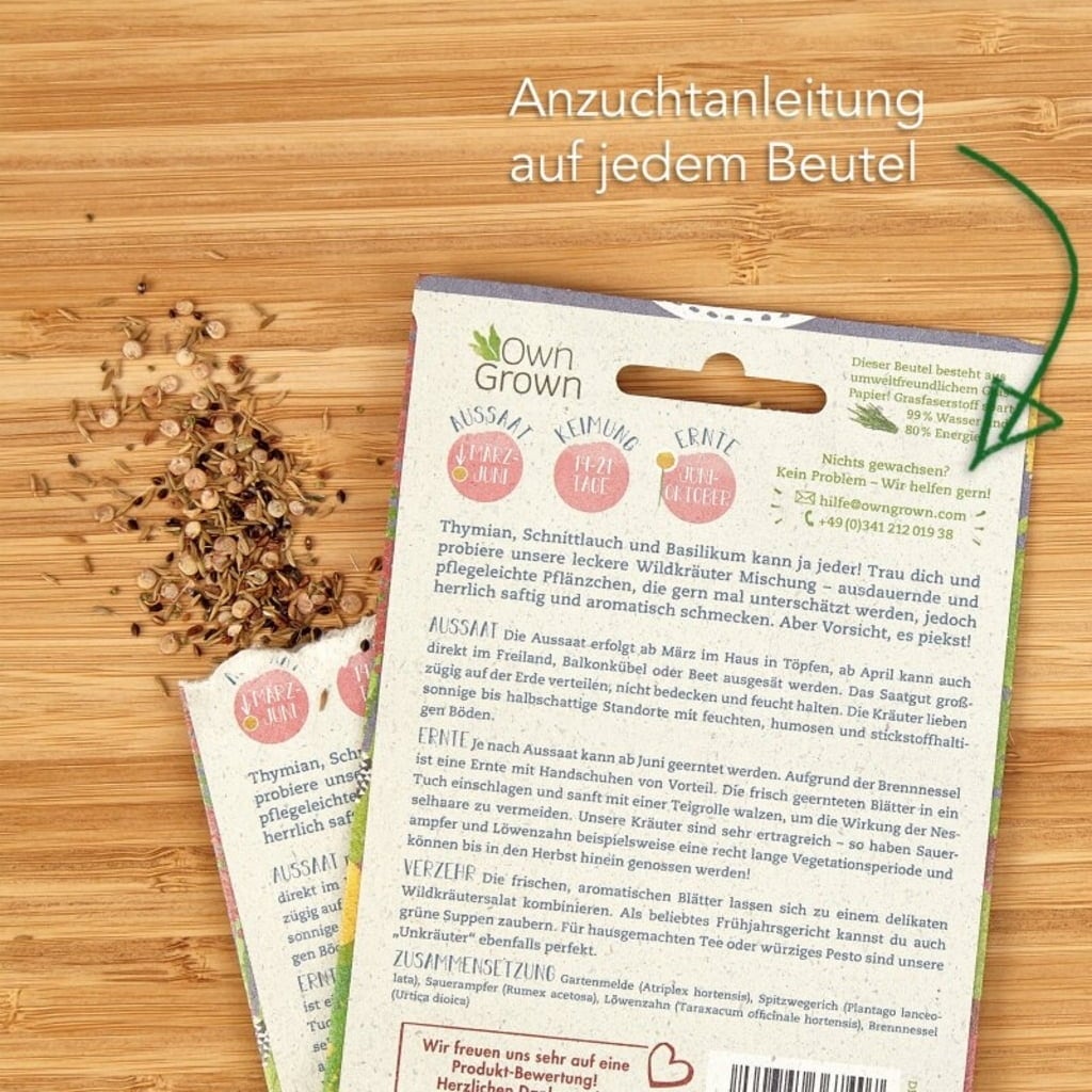 Own Grown Ätbar Ogrässalladsblandning - 1 Paket
