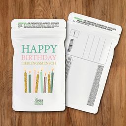Junger Spross Anzucht-Set | Greencard "Happy Birthday"