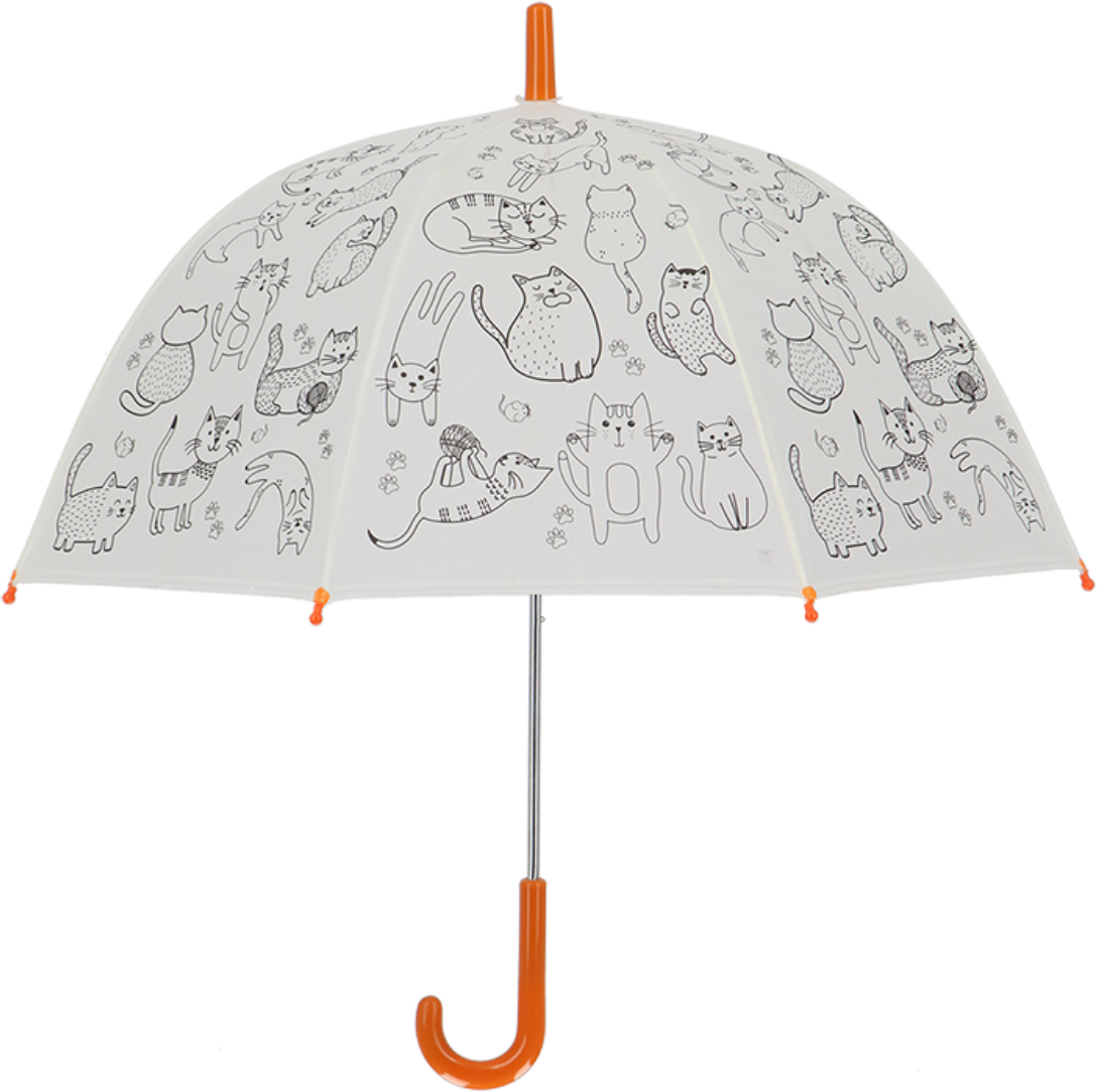 Esschert Design Dežnik za barvanje - Mačke