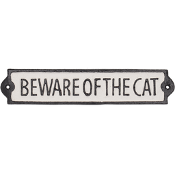 Esschert Design Plaque de Porte "beware of the cat"