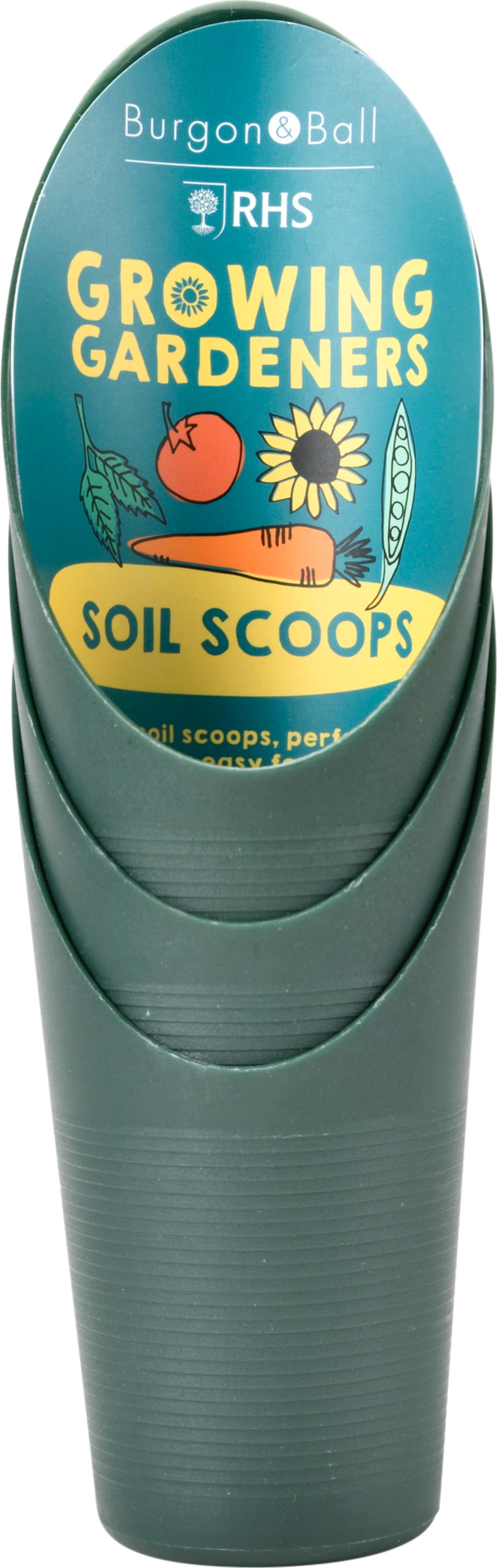 Soil Scoops - 3 delni set lopat za zemljo - 1 set.